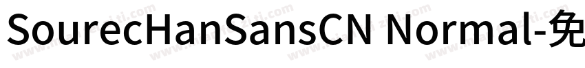 SourecHanSansCN Normal字体转换
